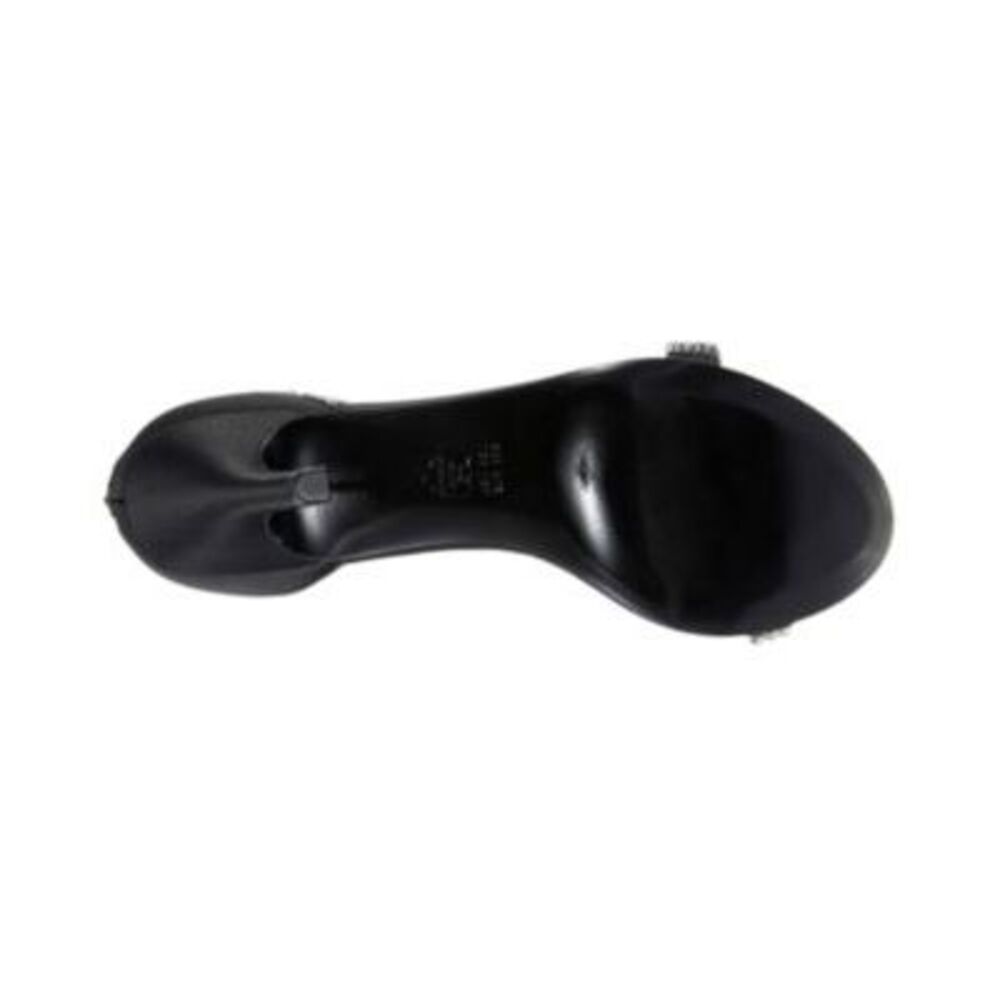 NINA Womens Black Vauna Almond Toe Stiletto Leather Heeled Sandal 8.5 M - Picture 4 of 4